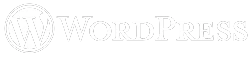 WordPress logotype standard white